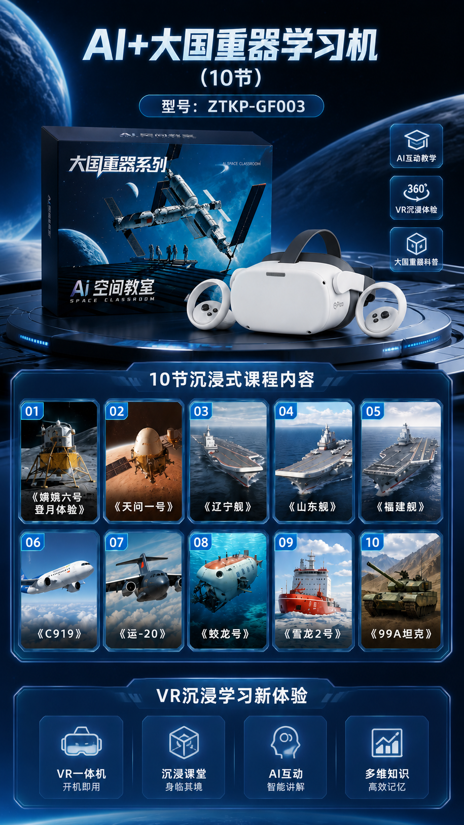 AI+大国重器学习机 (10节)详情图 2