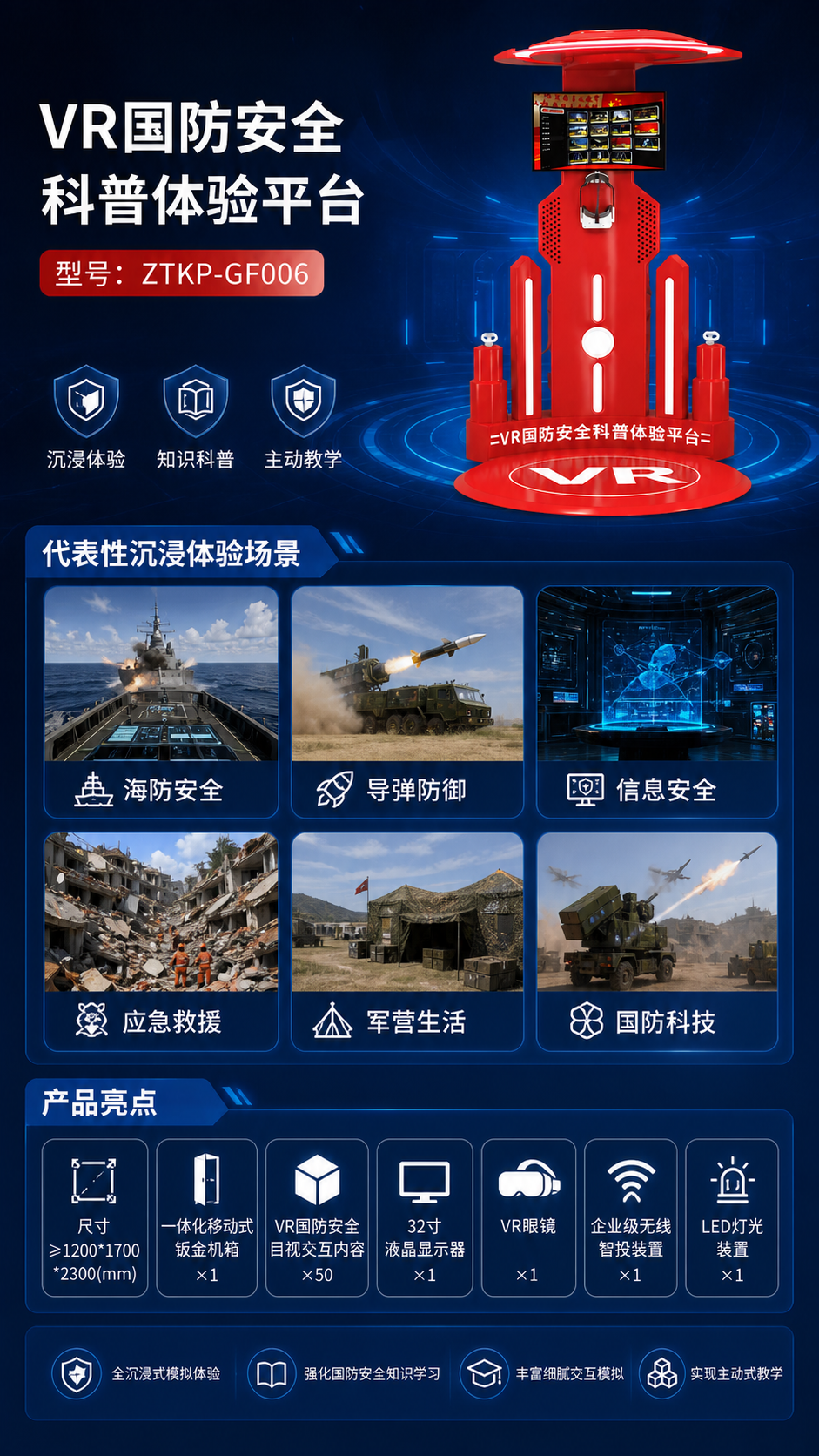 VR国防安全科普体验平台详情图 2
